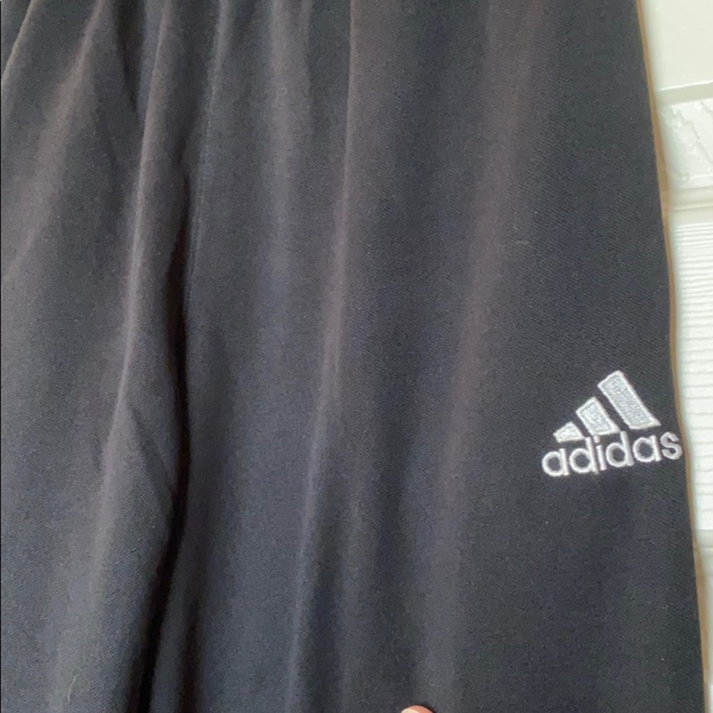 ADIDAS ANKLE ZIP POLYESTER WORKOUT PANTS!!